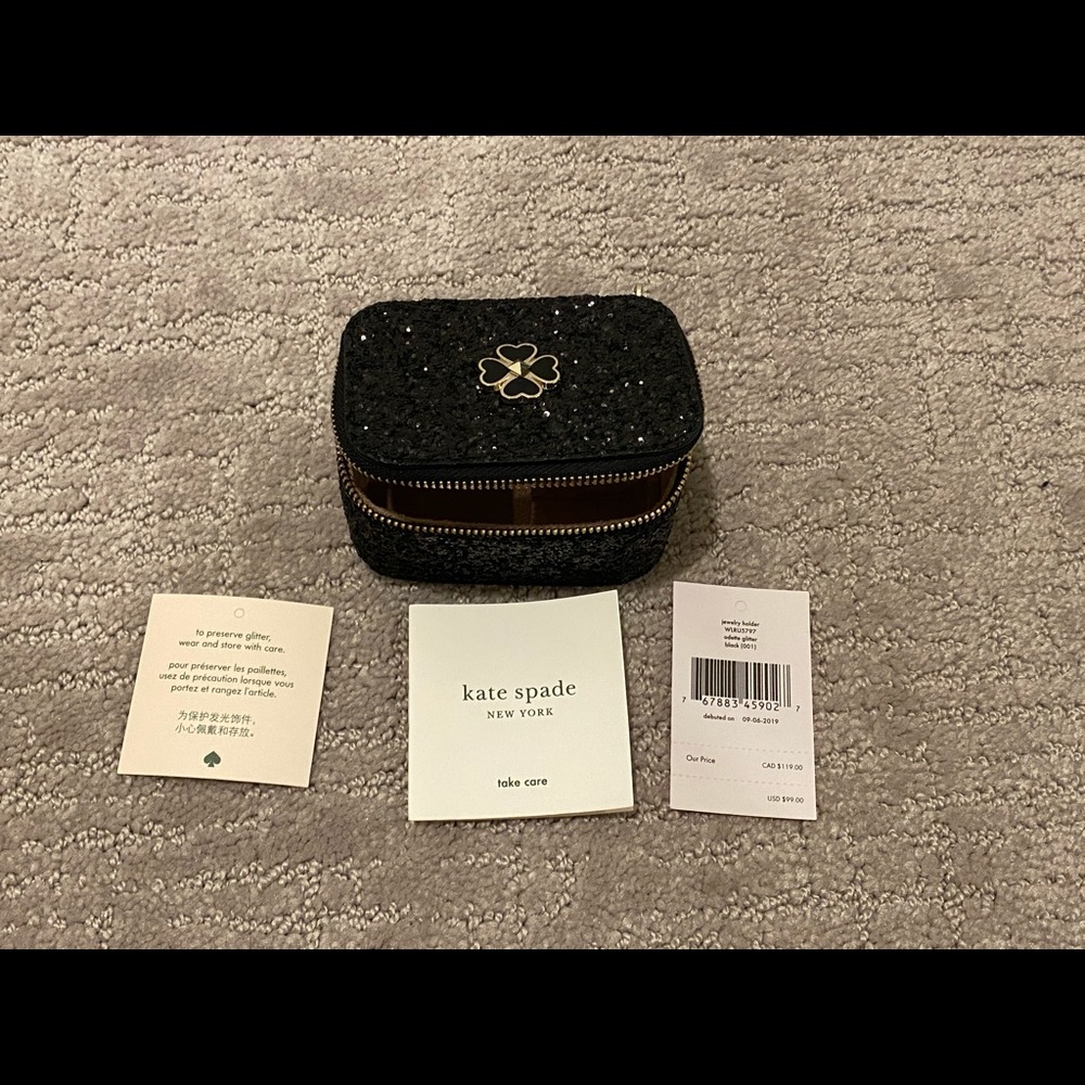 Kate Spade Odette Glitter Jewelry Holder Box